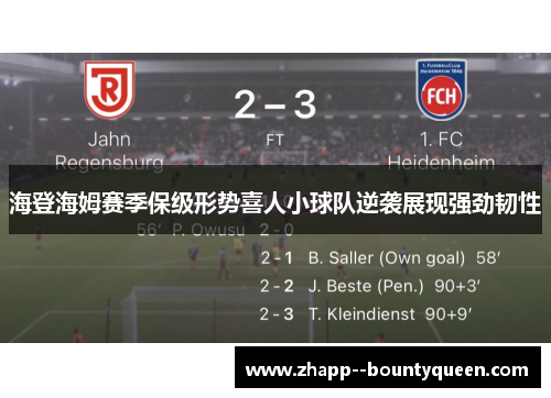 海登海姆赛季保级形势喜人小球队逆袭展现强劲韧性